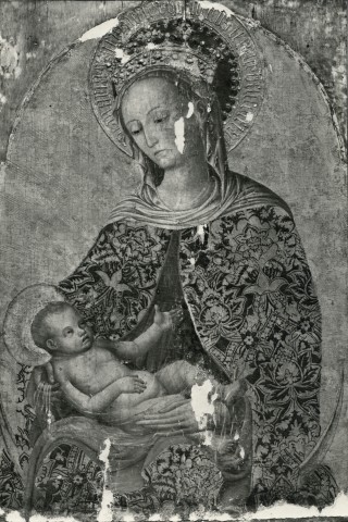 Anonimo — Maestro dell'Annunciazione Ludlow - sec. XV - Madonna con Bambino — insieme